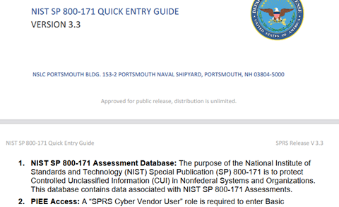 NIST SP 800 171 Entry Guide 4